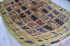 Handwoven Maranus Chob Rug 6'11" x 4'11" – Premium Afghan Carpet with Natural Dye and Wool perfect for living room