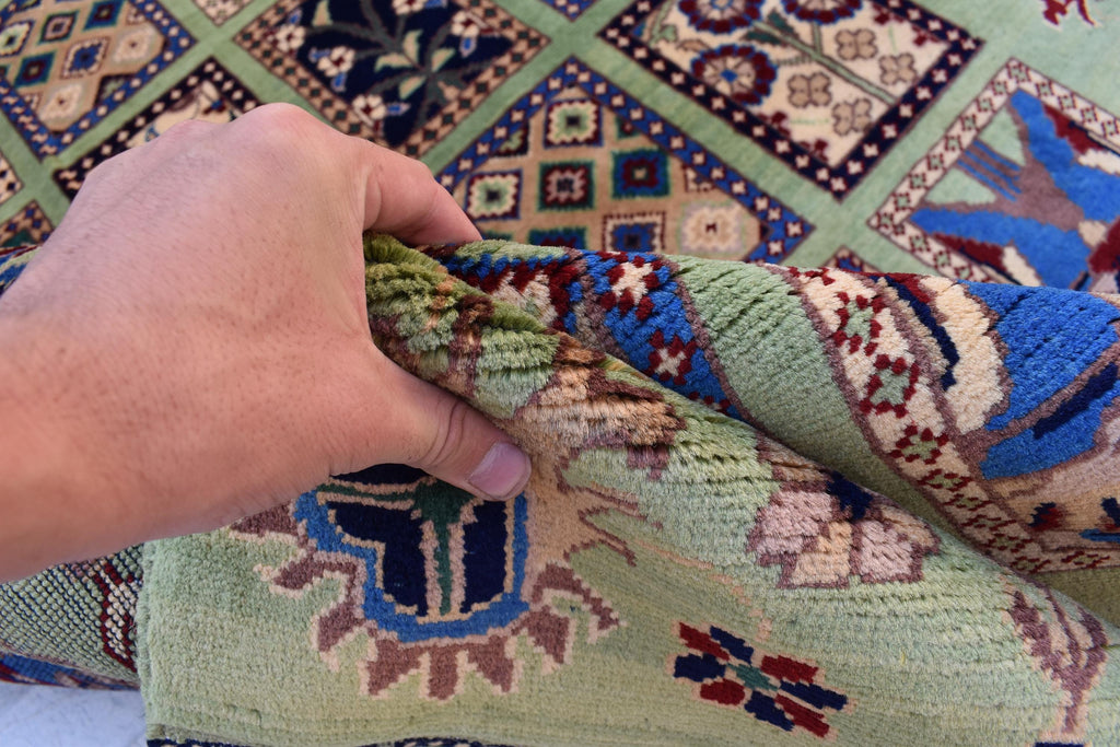 Handwoven Maranus Chob Rug 6'11" x 4'11" – Premium Afghan Carpet with Natural Dye and Wool perfect for living room