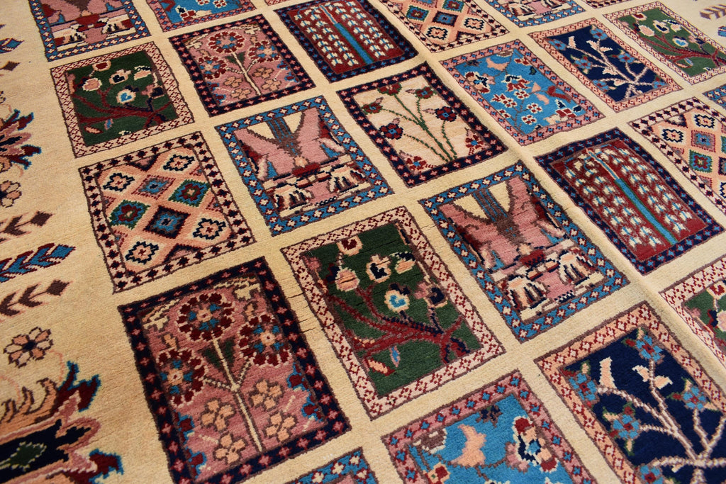 Handmade Afghan Chob Rang Mirror Carpet - 6.11x4.11 ft | Vintage Wool Area Rug | Unique Tribal Design | Persian Style Deco