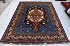 Handmade Maranus Carpet 6.7x4.9 ft - Authentic Afghan Wool Rug, Unique Traditional Design for living room or dining room