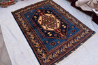 Handmade Maranus Carpet 6.7x4.9 ft - Authentic Afghan Wool Rug, Unique Traditional Design for living room or dining room