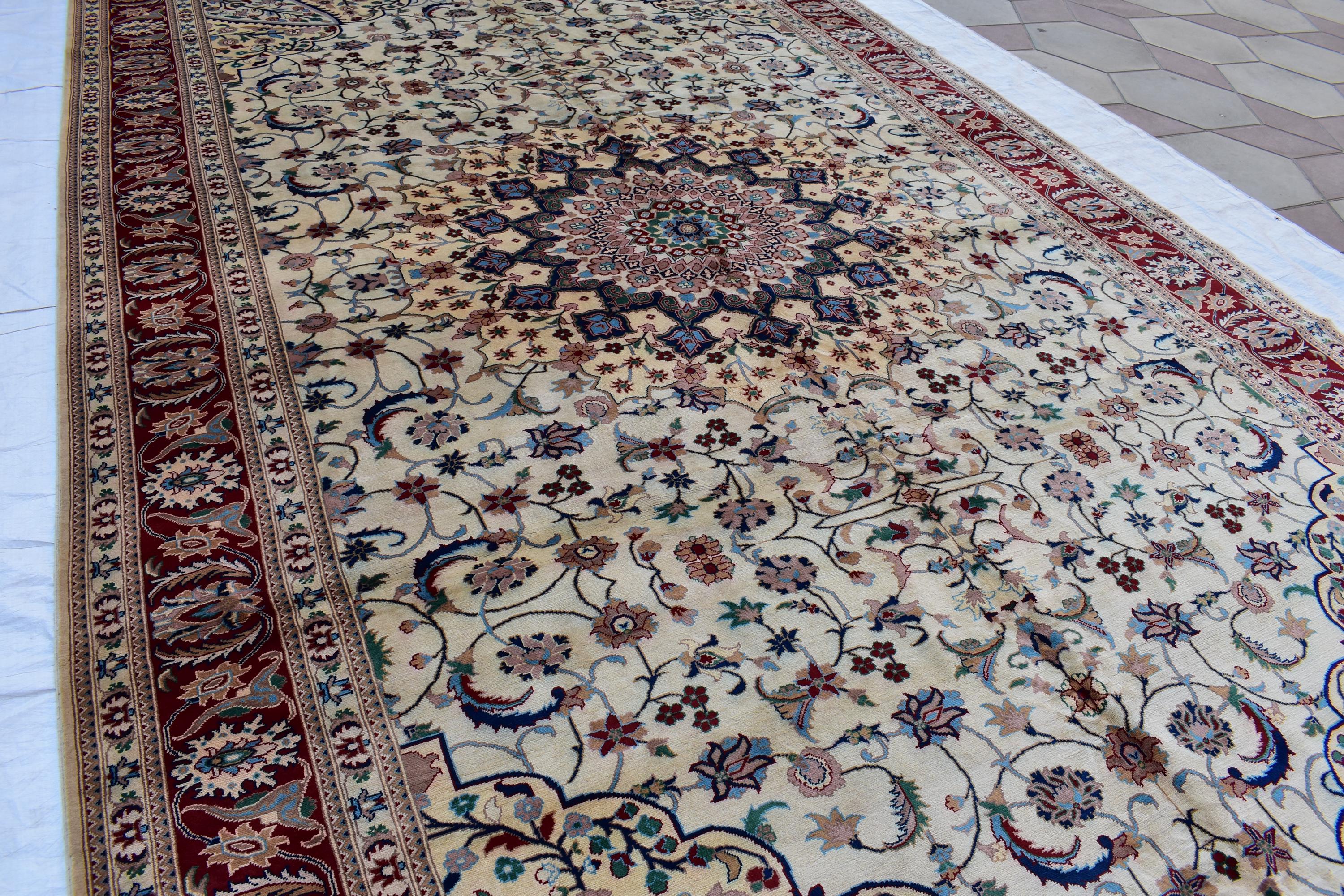 Handmade Chob Rang Carpet 16.8x9.7 ft – Large Afghan Wool Rug, Natural Dyes & Traditional Design, for living room, farm house