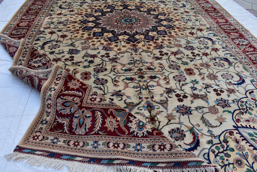 Handmade Chob Rang Carpet 16.8x9.7 ft – Large Afghan Wool Rug, Natural Dyes & Traditional Design, for living room, farm house
