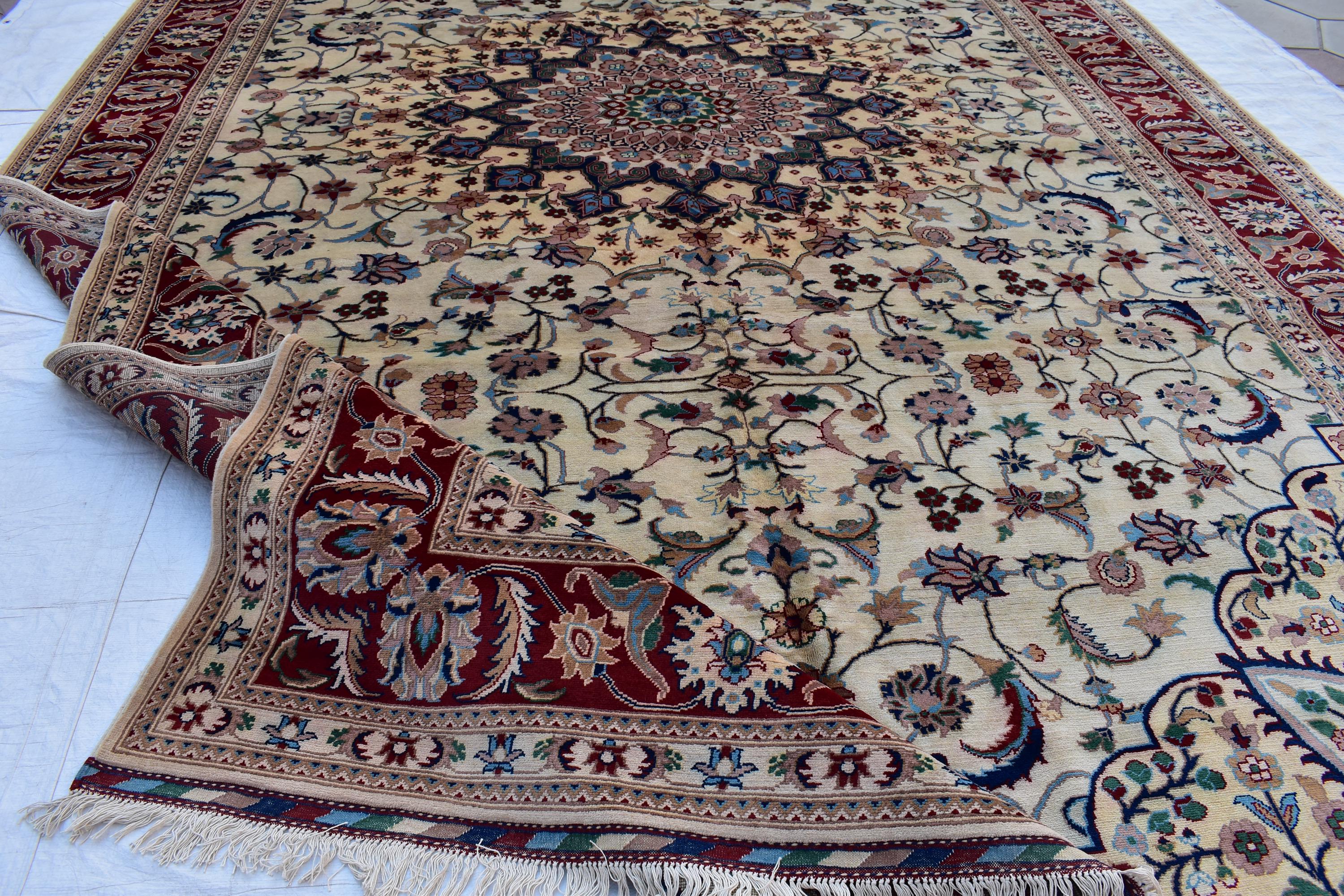 Handmade Chob Rang Carpet 16.8x9.7 ft – Large Afghan Wool Rug, Natural Dyes & Traditional Design, for living room, farm house