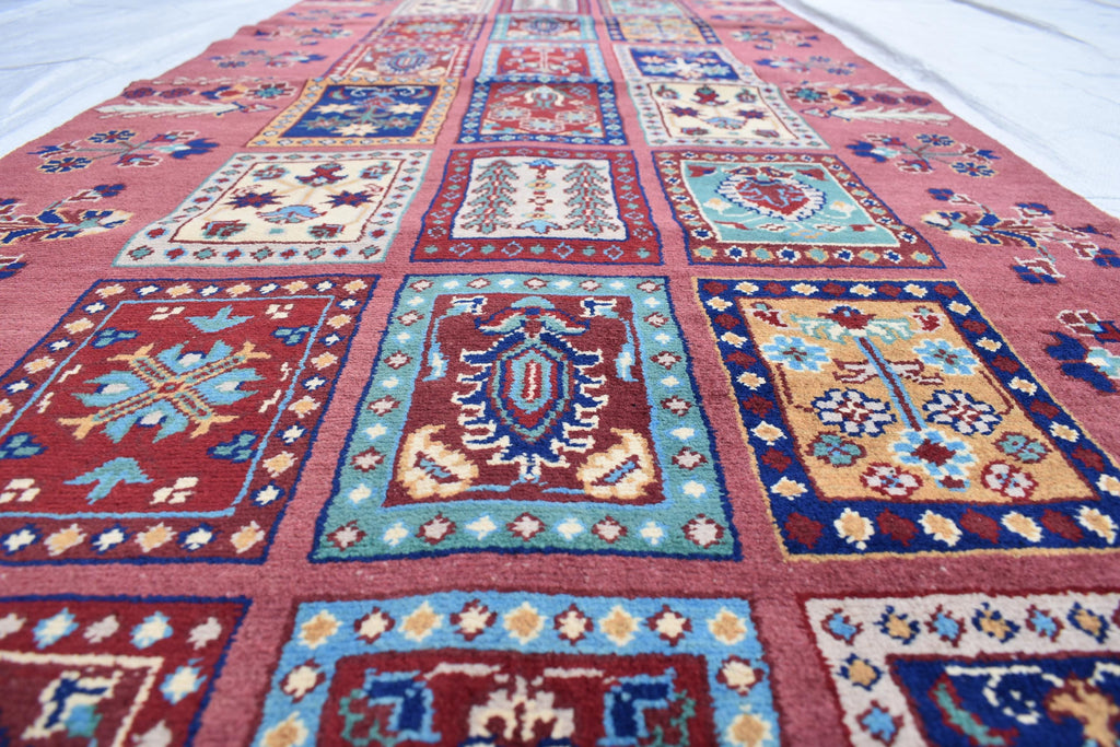 Handmade Maranus Runner Rug - 13x3 ft | Elegant Afghan Carpet for Hallways, Entryways, Narrow Rug, Handmade Runner