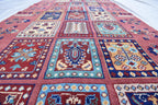 Handmade Maranus Runner Rug - 13x3 ft | Elegant Afghan Carpet for Hallways, Entryways, Narrow Rug, Handmade Runner