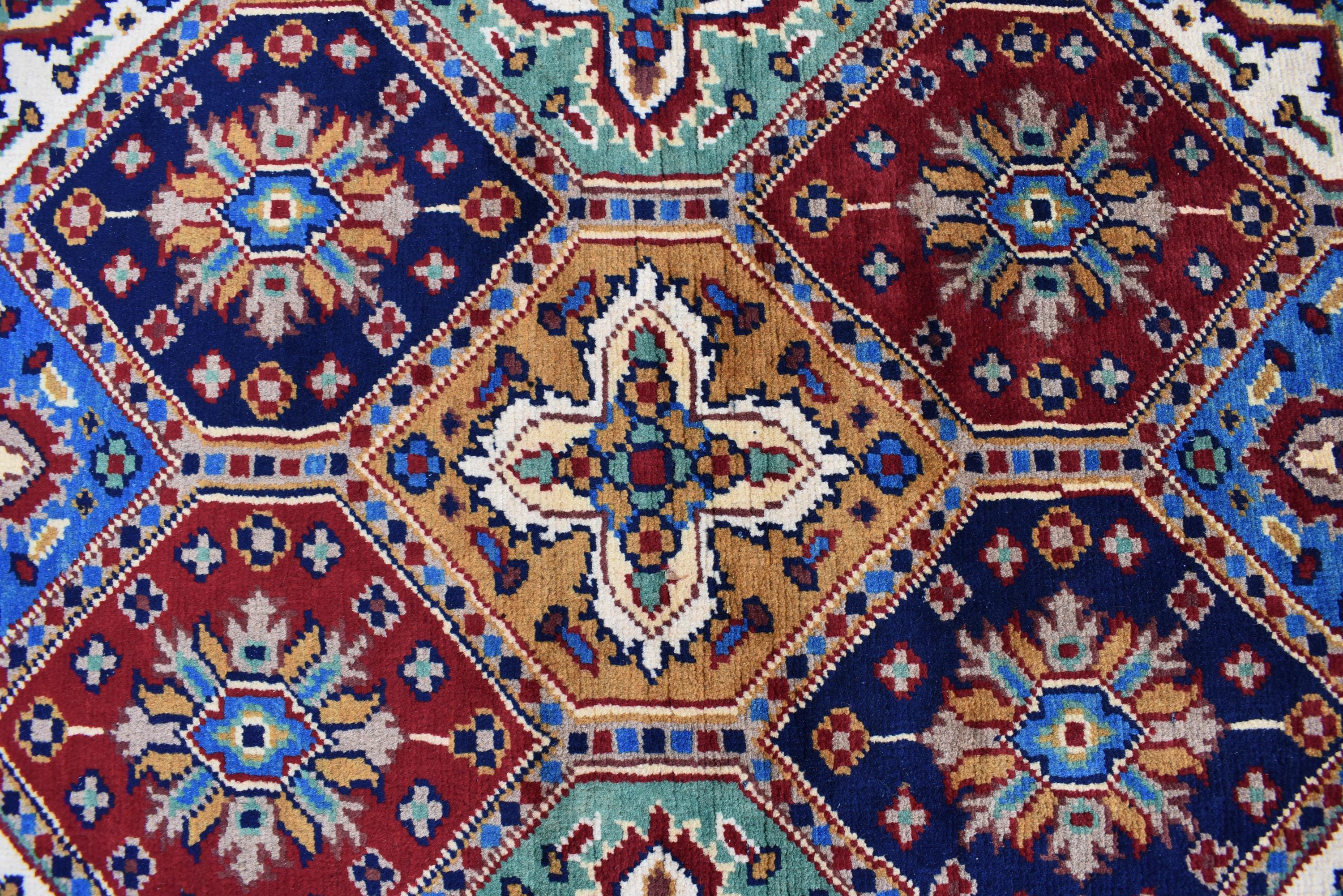Handwoven Kashi Runner Rug - 13x3 ft | Authentic Afghan Carpet for Hallway, Traditional tribal runner, Entryway Rug, Rustic Hallway Rug