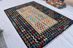 Handmade Kilim Chobi Rug - 9.8x6.8 ft | Traditional Afghan Carpet for Living Rooms | Farm House Rug | Bedroom Rug