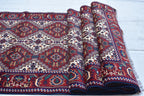 Handwoven Afghan Runner Rug - 18.2x3.1 ft | Authentic Afghan Carpet for Hallway Rug, Entryway Rug, Rustic Hallway Rug