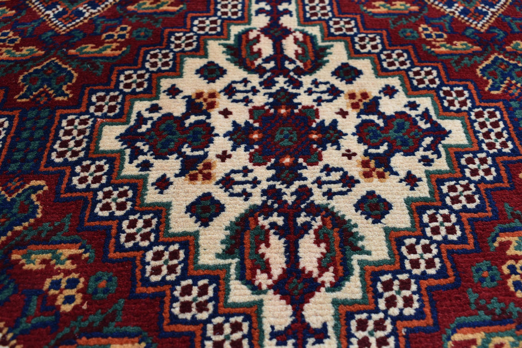 Handwoven Afghan Runner Rug - 18.2x3.1 ft | Authentic Afghan Carpet for Hallway Rug, Entryway Rug, Rustic Hallway Rug