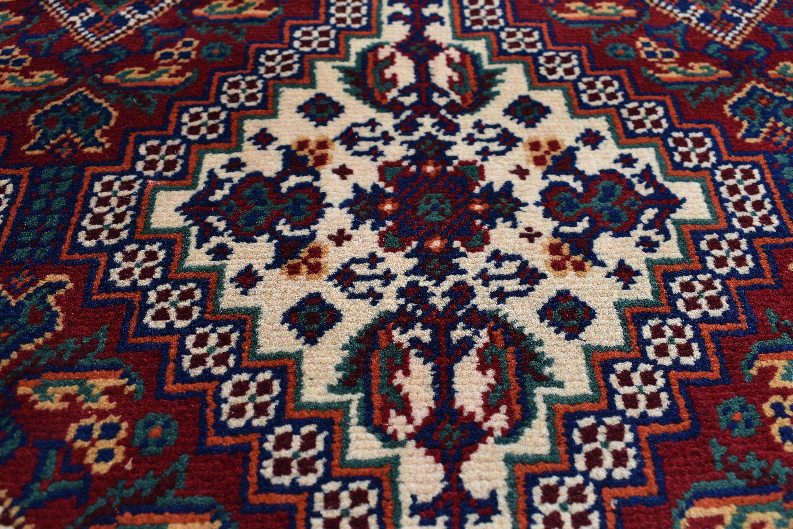 Handwoven Afghan Runner Rug - 18.2x3.1 ft | Authentic Afghan Carpet for Hallway Rug, Entryway Rug, Rustic Hallway Rug