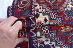Handwoven Afghan Runner Rug - 18.2x3.1 ft | Authentic Afghan Carpet for Hallway Rug, Entryway Rug, Rustic Hallway Rug