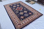Handmade Kashi Maranus Carpet - 9.10x6.7 ft | Authentic Afghan Rug with Traditional Patterns