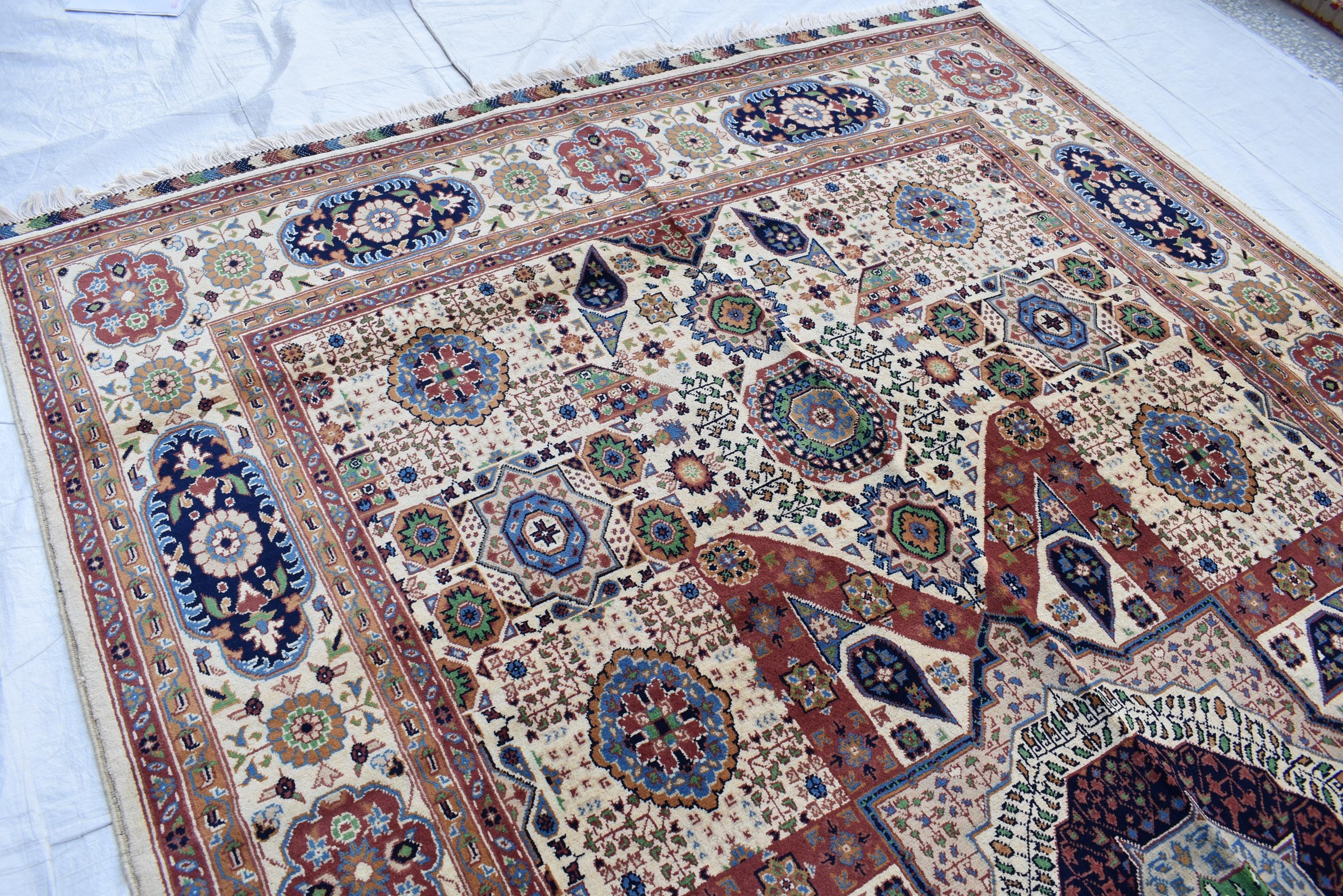 Chob Rang Carpet - 11.5x6.7 ft | Handwoven Afghan Rug with Rich Patterns and Colors