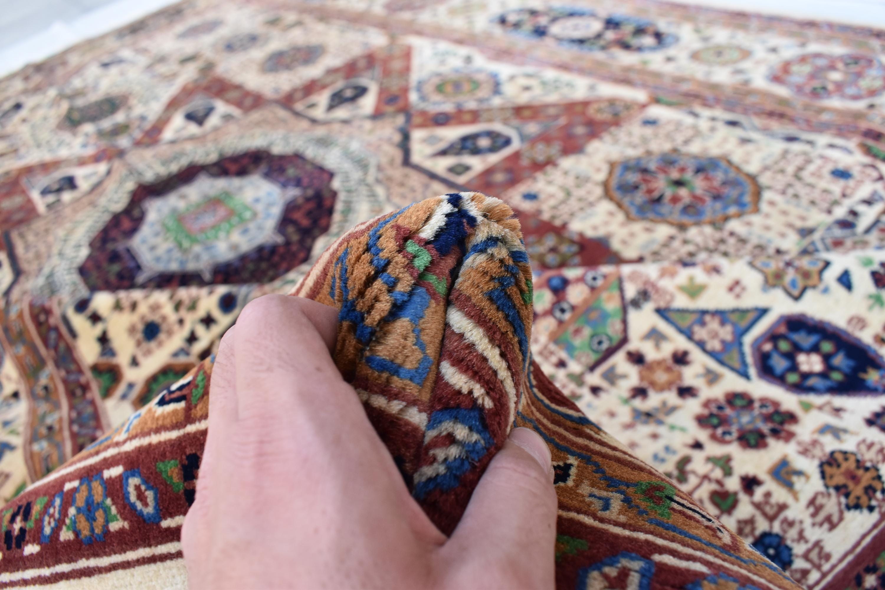Chob Rang Carpet - 11.5x6.7 ft | Handwoven Afghan Rug with Rich Patterns and Colors