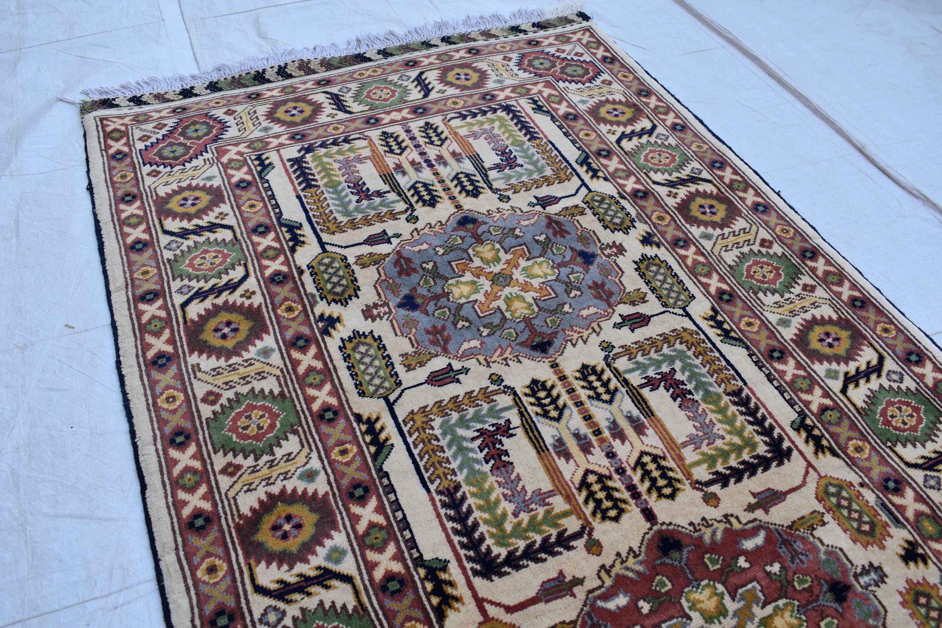 Stunning Ali Khwaja Runner Rug - 10x2.1 ft | Handwoven Afghan Carpet for Hallways, Entryway, Narrow Rug, Rustic Hallway Rug