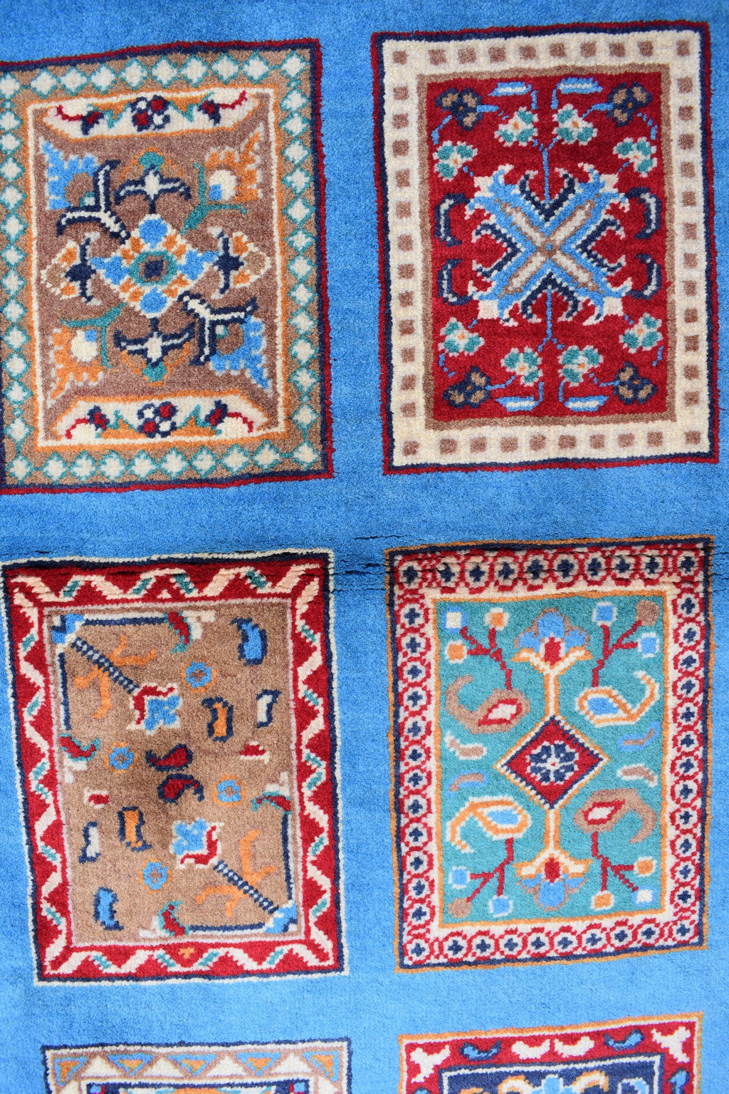 Handwoven Ayni Runner - 6.11 x 2.9 ft | Traditional Afghan tribal carpet for Hallway Runner, Entryways long Runner