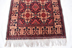 Tribal Yousafi Runner Rug - 12.9 x 3 ft | Handwoven Afghan Wool Carpet with Geometric Patterns | Hallway Runner | Entryway Rug