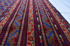 Authentic MORAI-GUL BELJIK Vintage Afghan Carpet – 9.9 x 6.7 ft – Handwoven Masterpiece | Living Room Rug | Bedroom Rug