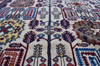 Traditional Bukhara Afghan Carpet – 10.1x6.10 ft – Handwoven Wool Rug | Living Room Rug | Bedroom Rug | Boho Home Decor