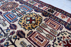 Traditional Bukhara Afghan Carpet – 10.1x6.10 ft – Handwoven Wool Rug | Living Room Rug | Bedroom Rug | Boho Home Decor
