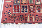 Handmade Afghan Tribal Rug – Geometric Patchwork Design – 10.6 x 6.10 ft – Vibrant Wool CarpetAyni | Living Room Rug