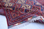 Handwoven Yousafi Tribal Afghan Carpet – 10 x 6.7 ft – Authentic Wool Rug with Traditional Motifs