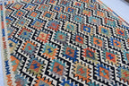 Traditional Tribal Gilam Rug - 9.5 x 6.7 ft | Authentic Handwoven Afghan Design with Rich Patterns | Farm House Rug