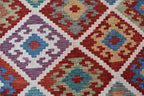Handwoven Tribal Tradition Afghan Gilam – 9.8x6.9 ft Wool Rug, Authentic Nomadic Design | Farm House Rug | Living Room Rug
