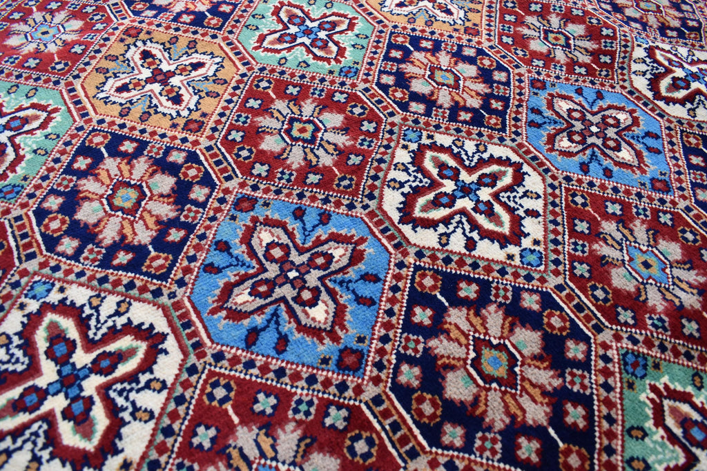 Luxurious Kashi Handmade Afghan Carpet – 16x9.9 ft Masterpiece, Premium Wool, Exquisite Craftsmanship | Large Living Room Rug