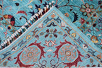 Handmade Chobi Rug – 7.11x6.1 ft: Elegant Afghan Wool Carpet with Traditional Design | Living Room Rug | Office Rug | Boho Home Decor