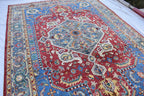 Authentic Chobi Rug – 8.10x6.4 ft: Handwoven Afghan Wool Carpet with Classic Design.