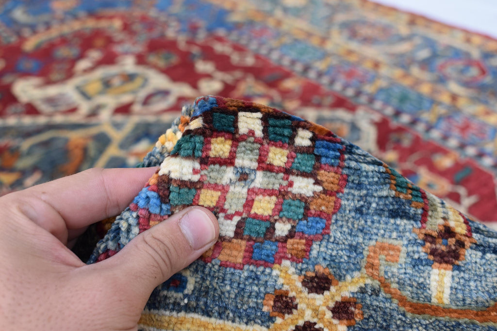 Authentic Chobi Rug – 8.10x6.4 ft: Handwoven Afghan Wool Carpet with Classic Design.