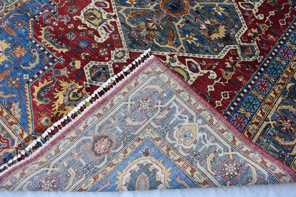 Authentic Chobi Rug – 8.10x6.4 ft: Handwoven Afghan Wool Carpet with Classic Design.