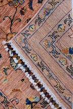 Hand-Knotted Afghan Floral Medallion Rug – 4.10x2.7 ft | Wall Hanging Rug | Boho Home Decor | Office Rug | Bedroom Rug