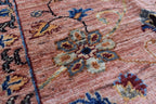 Hand-Knotted Afghan Floral Medallion Rug – 4.10x2.7 ft | Wall Hanging Rug | Boho Home Decor | Office Rug | Bedroom Rug