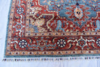 vintage handmade Afghan Chobi rug 7.11 x 5.10 | Living Room Rug | Office Rug | Bedroom Rug | Boho Home Decor
