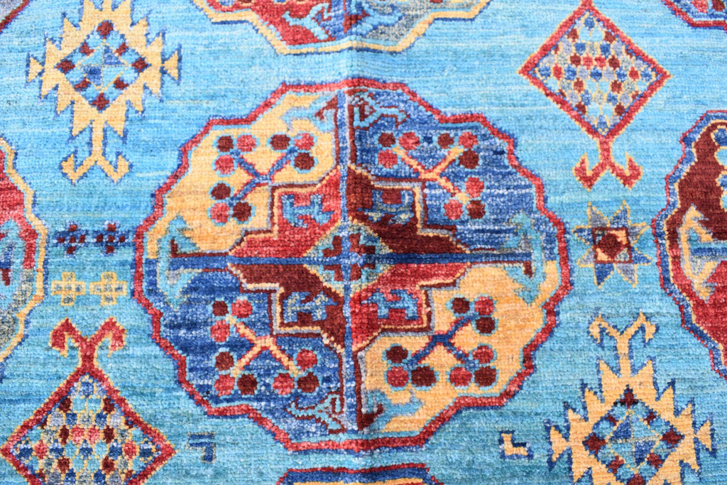 handmade vintage geometric 8.2 x 5.9 ft 100% wool, for living room, dinning room and office.