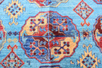handmade vintage geometric 8.2 x 5.9 ft 100% wool, for living room, dinning room and office.