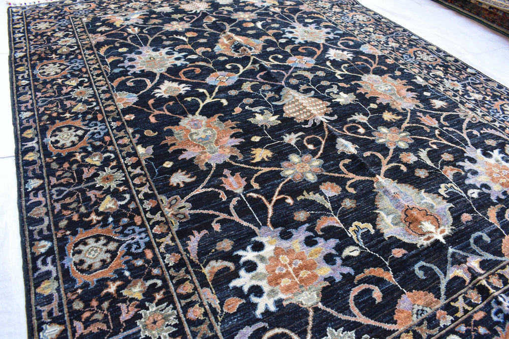 handmade luxurious Afghan carpet 6.8 x 4.11 Ft, Traditional oriental carpet | Living Room Rug, Office Rug | Farm House Rug