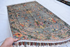 handmade Afghan vintage rug 5.2 x 3.3 ft | Bohemian Carpet | Boho Home Decor | Small Area Rug | Office Rug | Living Room Rug
