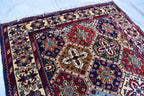 Kashi Maranus Afghan Handmade 5×3.2 ft, Luxurious Persian Style Wool rug, Authentic Oriental design, Rugs for Living Room, Bedroom Rug