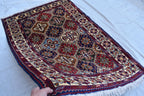 Kashi Maranus Afghan Handmade 5×3.2 ft, Luxurious Persian Style Wool rug, Authentic Oriental design, Rugs for Living Room, Bedroom Rug