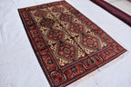 5.4x3.4 ft Handwoven Manarus Yousafi Carpet - Traditional Wool Rug, oriental area rug, Geometric rug