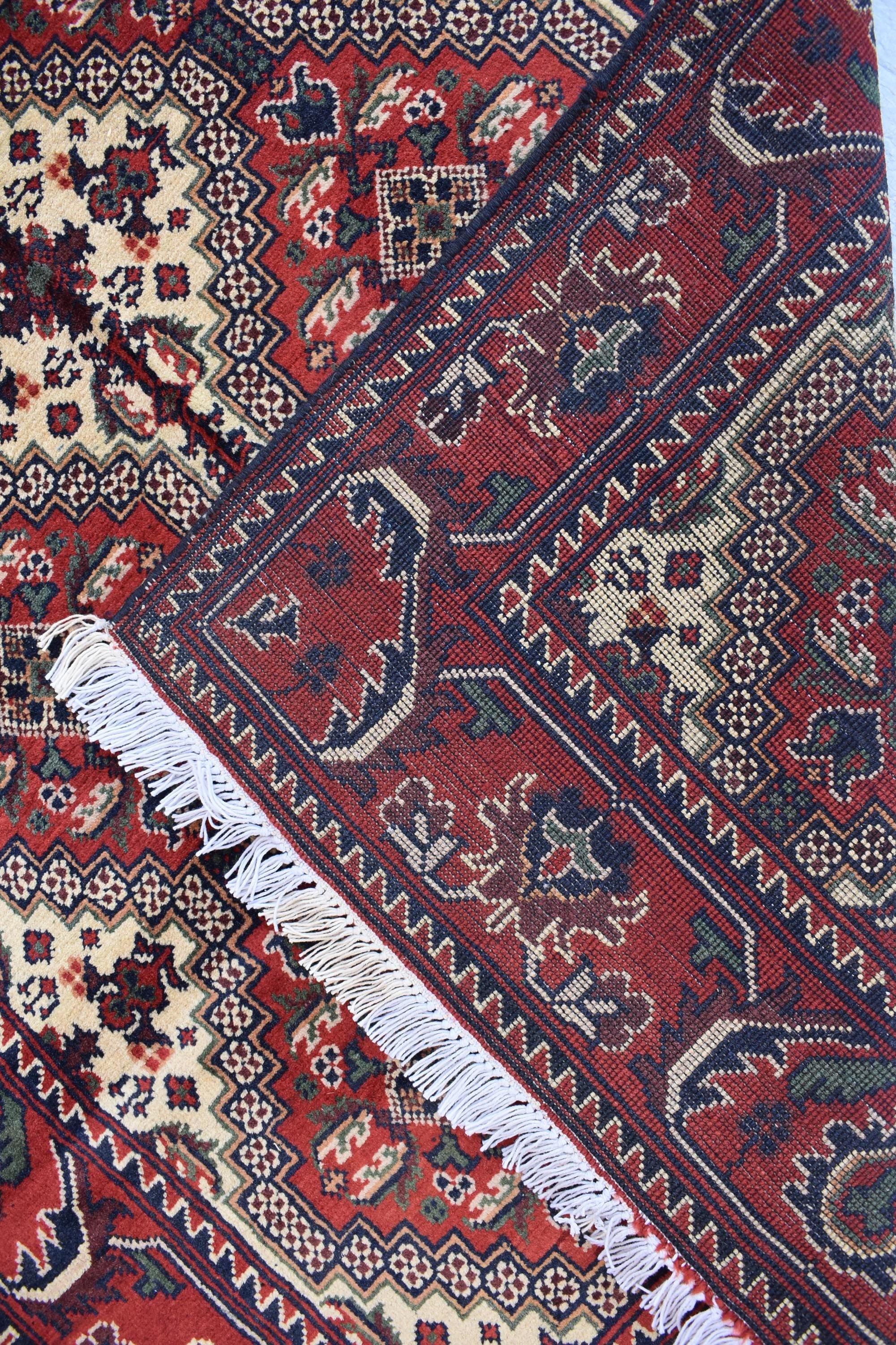5.4x3.4 ft Handwoven Manarus Yousafi Carpet - Traditional Wool Rug, oriental area rug, Geometric rug