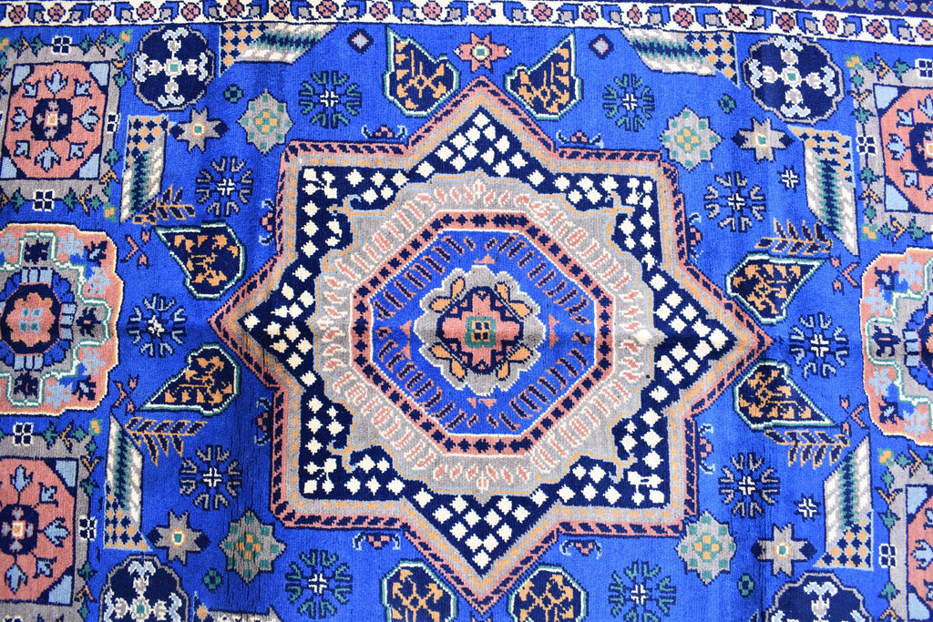 Authentic Mamluk Carpet - 4.11x3.4 ft Handcrafted Wool Rug, oriental mamluk rug, living room rug