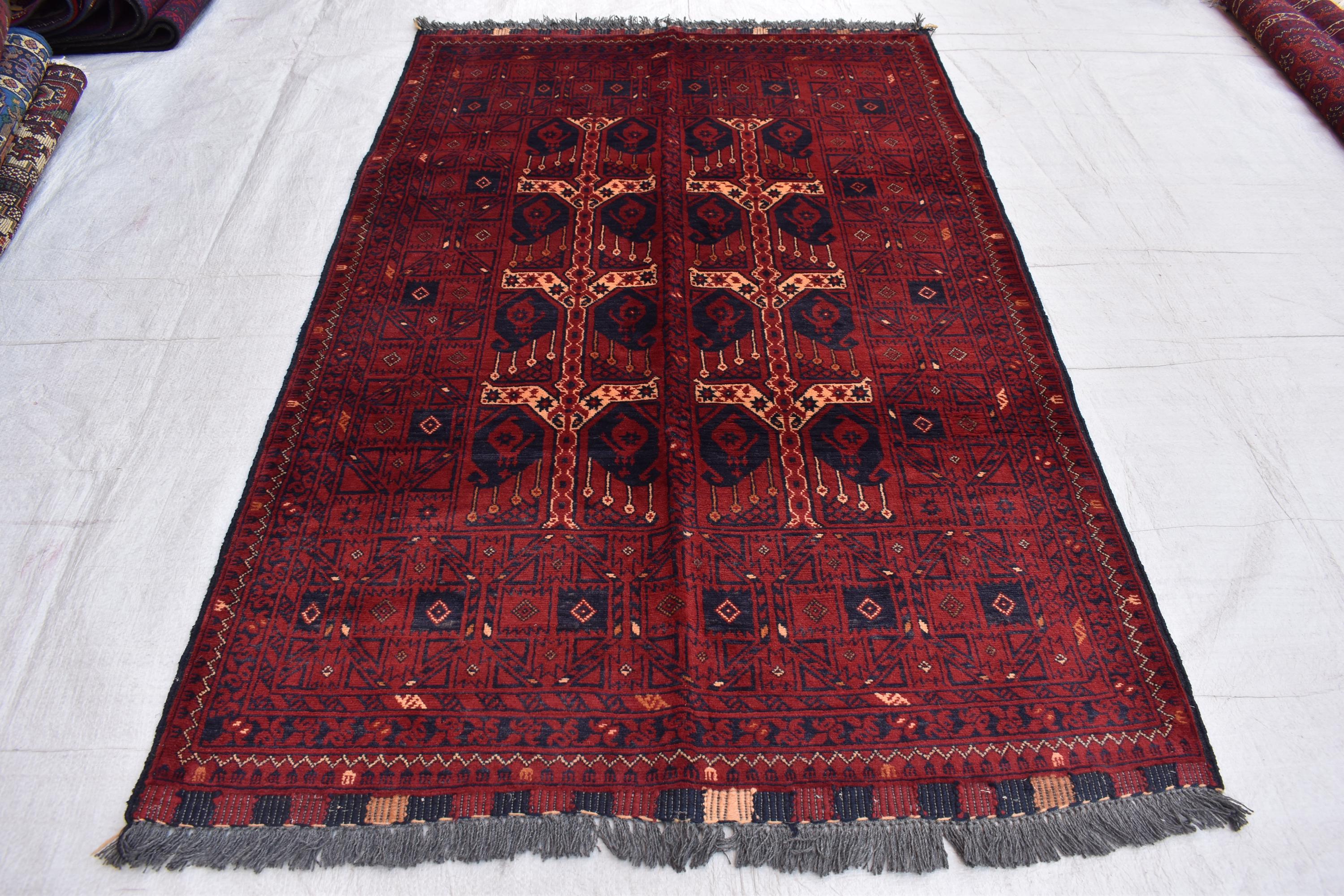 5.2x3.3 ft Exquisite Vintage Ahal Gul Carpet Timeless Craftsmanship and Tradition, Turkmen handmade vintage rug