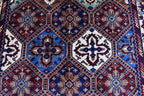 5.4×3.5 ft Kashi rug, tribal area rug, Afghan handmade wool Rug, Rich colors Geometric pattern Bukhara rug, Rugs for Living Room, Bedroom