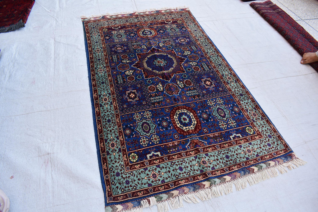 Mamluk Maranus Carpet 5.9 x 3.4 ft, A Masterpiece of Timeless Design, oriental Rug for living room
