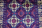 Authentic Yousafi Beljik Carpet 5x3.5 ft: Handwoven Afghan Masterpiece with Traditional Patterns, traditional carpet wool rug